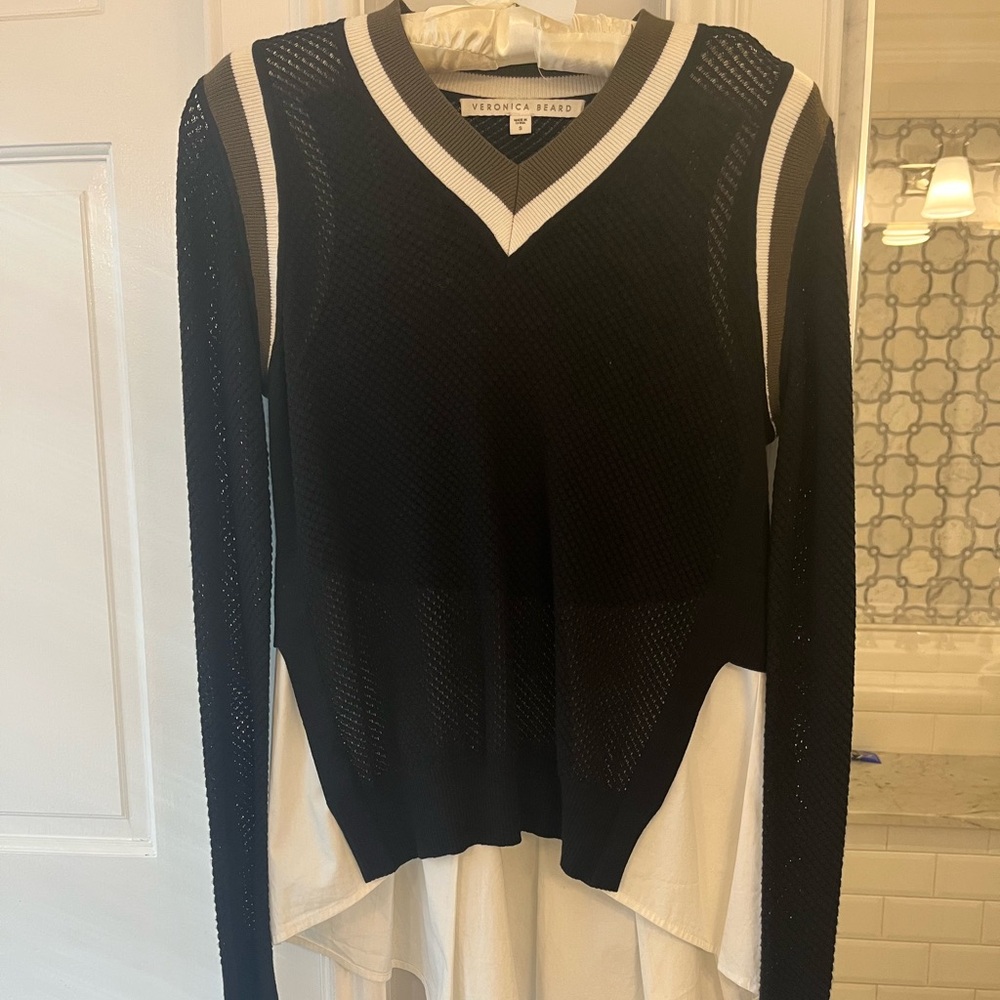 Veronica Beard Mixed Media Sweater